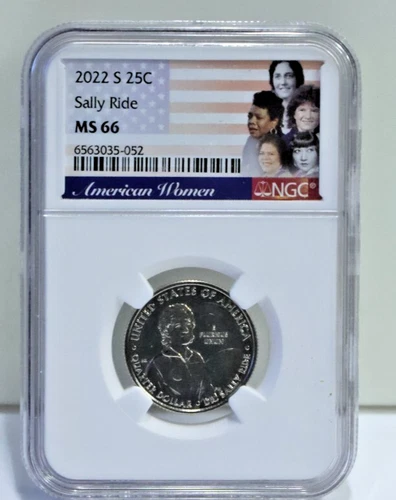 2022 S Sally Ride 25c NGC MS 66 American Women Quarter