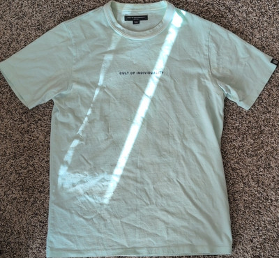 RARE Men's Cyan Cult of Individuality Shimuchan Logo 100% Cotton T-Shirt 