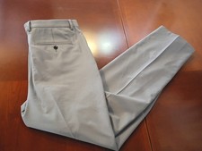 Greg Norman Men's Light Gray Performance Activewear Pants Size 34x32 Stretch