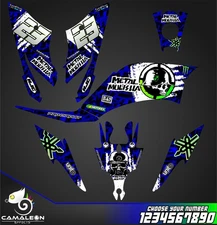 Yamaha Raptor 250R  250 125 graphics stickers decals kit atv