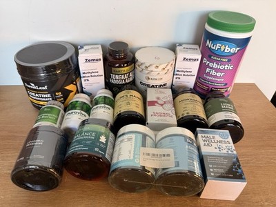 Wholesale Lot Of 18 Assorted Vitamins & Supplements NEW & Sealed