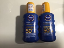 NIVEA SUN | Protect & Moisture Sun Spray SPF50+ | Water Resistant | 2 x 200ml 30.63 per litre