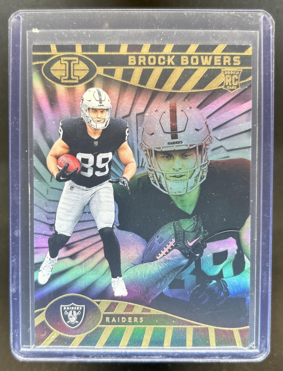 2024 Panini Illusions Brock Bowers RC Rookie #47 Raiders