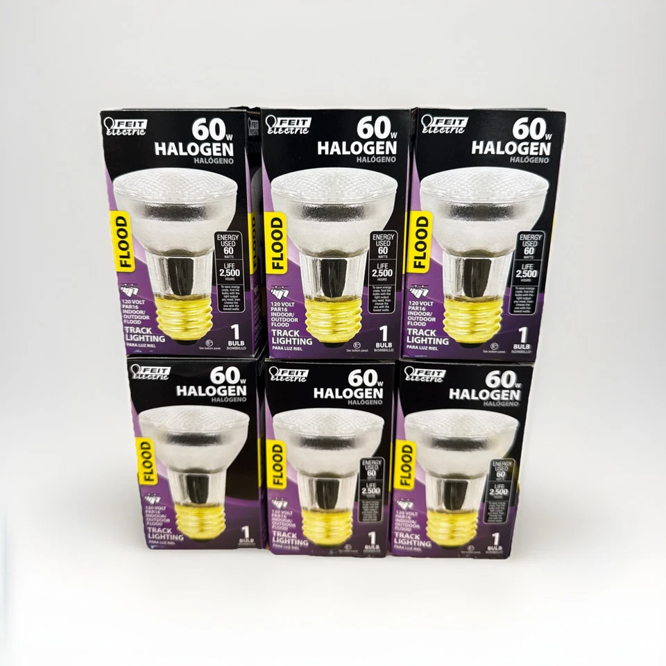 Fiet Par16 Indoor Flood 60 Medium Base Bulbs - Case Pack Of 6 Bulbs - Image 2 of 4