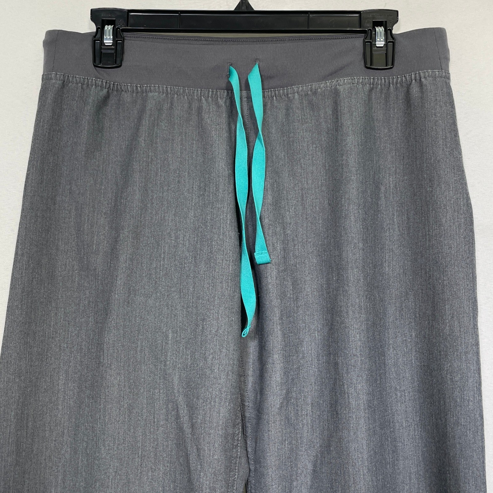 FIGS Livingston Basic Teal Drawstring Straight Le… - image 2