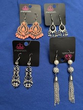 Paparazzi Earrings Lot Of 4 Pairs