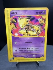 Pokemon TCG Expedition Base Set Abra 93/165 Common E Reader HP/DMG
