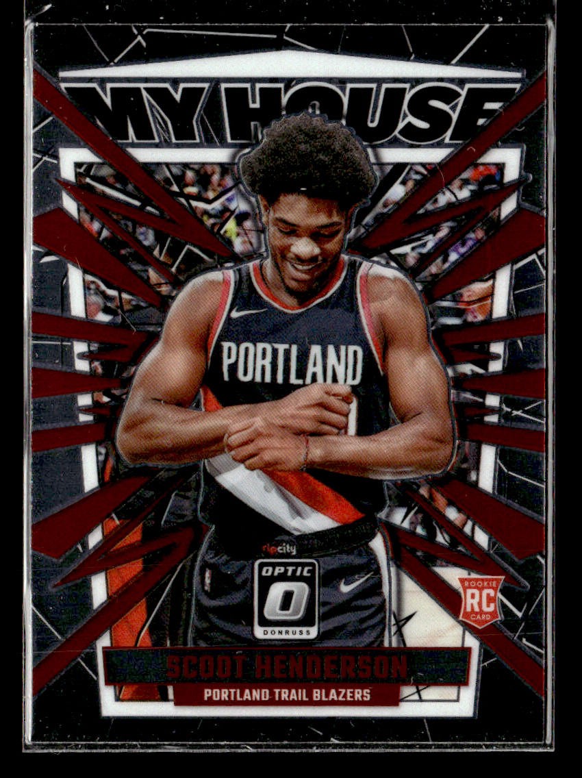 2023-24 Donruss Optic #20 Scoot Henderson My House Card Portland Trail Blazers