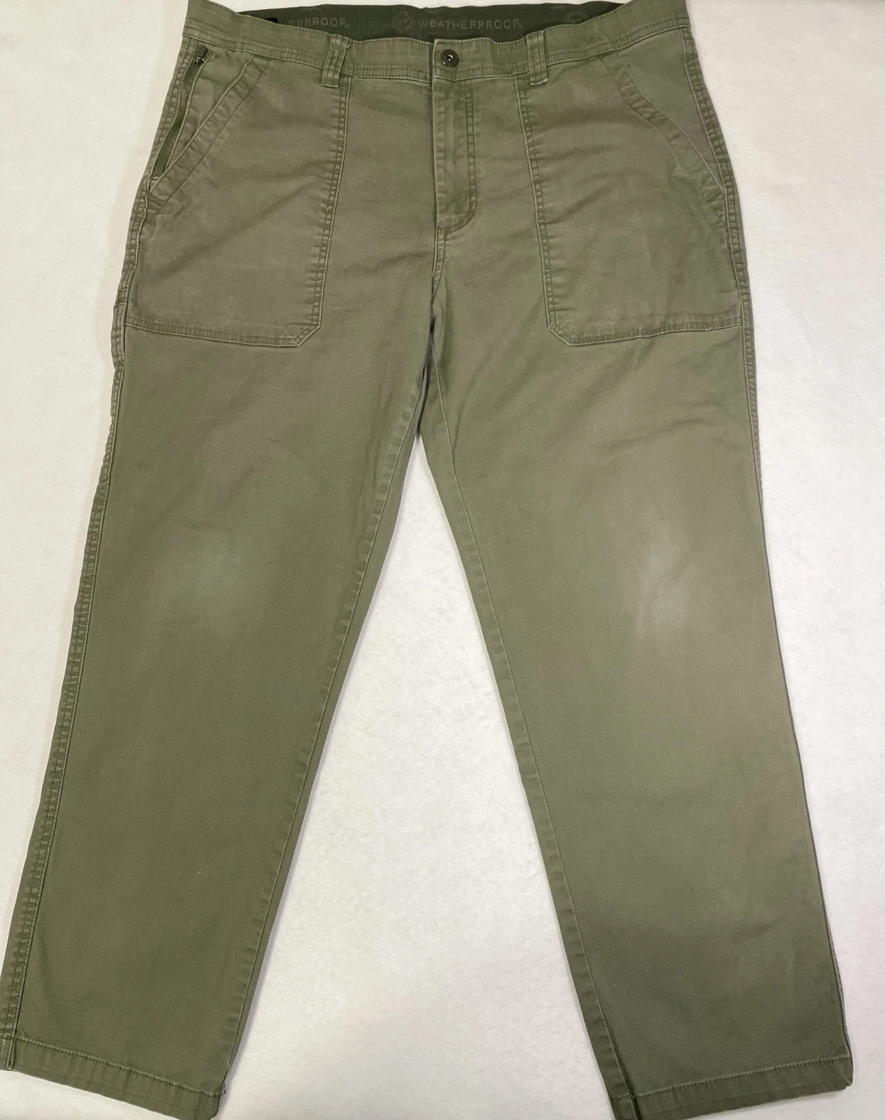 Weatherproof Men’s 38/30 Cargo Pants Olive Green