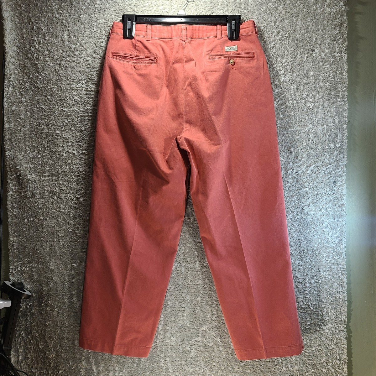Vintage Polo Ralph Lauren Pants Mens 34 (33X27) Salmon Chino