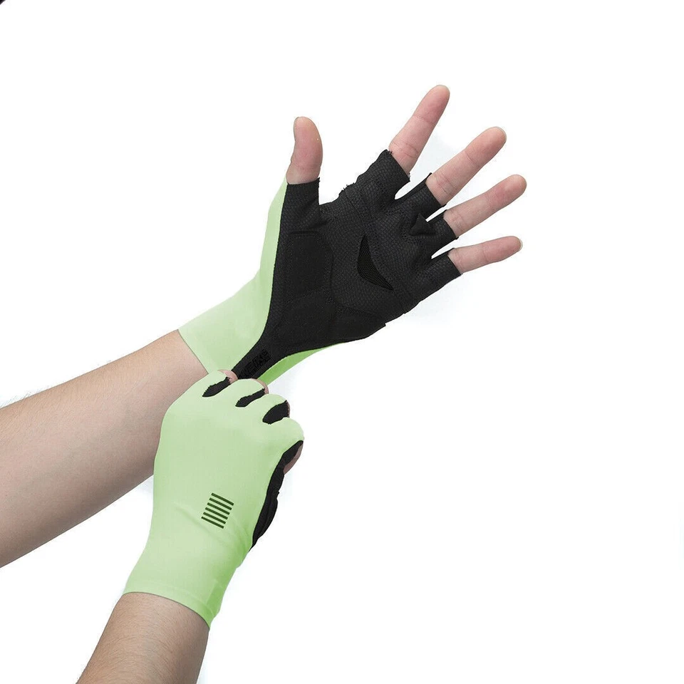 YKYWBIKE Guantes de Ciclismo Antideslizantes Medio Dedo Deportes Bicicleta Verano Guante a Prueba de Golpes Foto 4 de 4