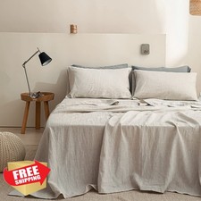 SimpleandOpulence Linen Sheet Set 4pcs Full