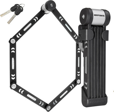 Kryptonite Kryptolok 610 S Folding Bike Lock, Compact Lightweight High Security 