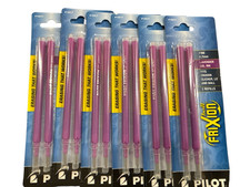 6 Packs Pilot FriXion 0.7mm Lavender Erasable Gel Pen Refills 2pk 12 Total NEW