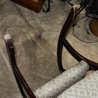 Antique Rocker Rocking Chair Wood Carved Swan Goose Neck Arms — photo 3