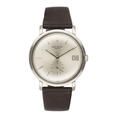 Patek Philippe Calatrava 3445G 18K White Gold Mens Watch