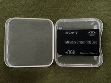 Sony 1GB Memory Stick Pro Duo Memory Card w/Case MSX-M1GST PSP Magic Gate