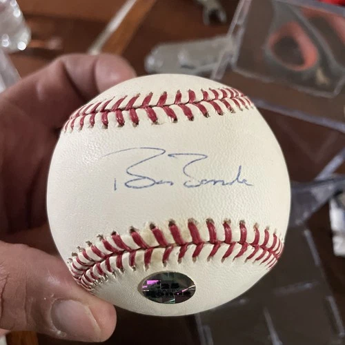 Barry Bonds Autographed Signed Official NL Baseball bonds 25 cert sticker coa