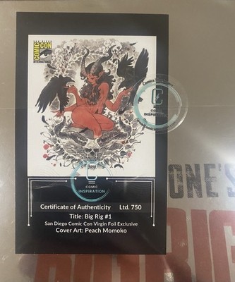 Post Malone BIG RIG #1 2025 SDCC Peach Momoko Foil Variant