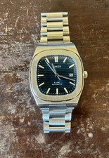 Timex Men's Automatic E Line 38mm Stainless Steel Watch (Blue)