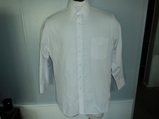 Men's Geoffrey Beene Wrinkle Free sz Large 16.5-32/33 White Dress Shirt