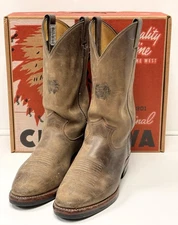 CHIPPEWA 29300 Arroyos size 9D Bay Apache Leather Cattleman Work Boots USA