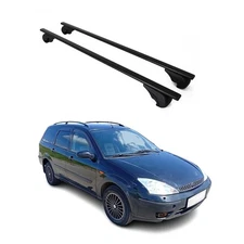 Roof Racks Cross Bars Carrier Durable for Ford Focus 2000-2007 Wagon Black 2Pcs