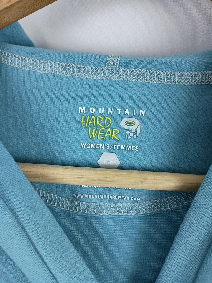 Moletom com capuz feminino Mountain Hardware manga longa compressão tamanho grande - Imagem 4 de 4