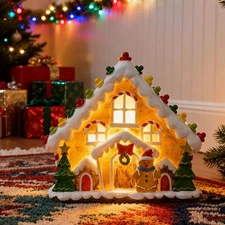 Gingerbread House Light up Christmas Village-Collectible Buildings Decor - In...