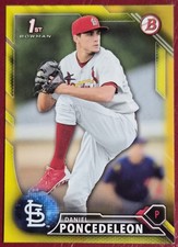 2016 Bowman - Prospects Daniel Ponce de Leon #BP53 Yellow (RC)