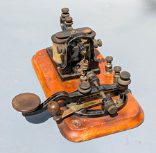 1882 L.g. Tillotson Camelback Telegraph Keysounder Kob 14 Ohms Antique Landline