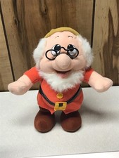 Disney Doc Plush Stuffed Toy 10" Snow White Seven Dwarfs Vintage Mattel 1993