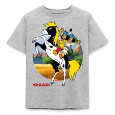 Yakari Und Regenbogen Auf Kleiner Donner Kinder T-Shirt