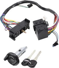 MOTOKU Ignition Switch & Lock Cylinder Set for Chevrolet GMC Trucks 1998-2000