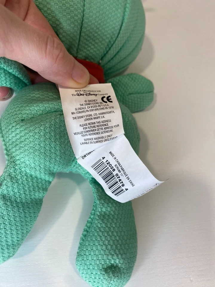 原版 2002 年迪士尼商店独家 Lilo & Stitch Scrump 11 英寸 Rag 娃娃 长毛绒 — 第 4/4 张图片