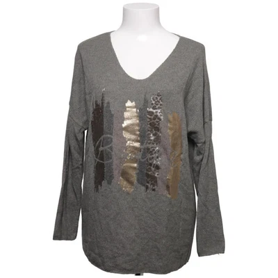 New Collection, pull en tricot, taille : S, gris/multicolore #SLj - Photo 1/4