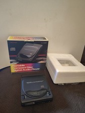 1990s Realistic CD-3250 Portable Compact Disc Player w/ Box, Powers Up Needs Rep