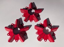 Vintage Cat Mini Bike Wheel Stars, RED (Cat mini bikes, Cat Duster, JCP Duster)