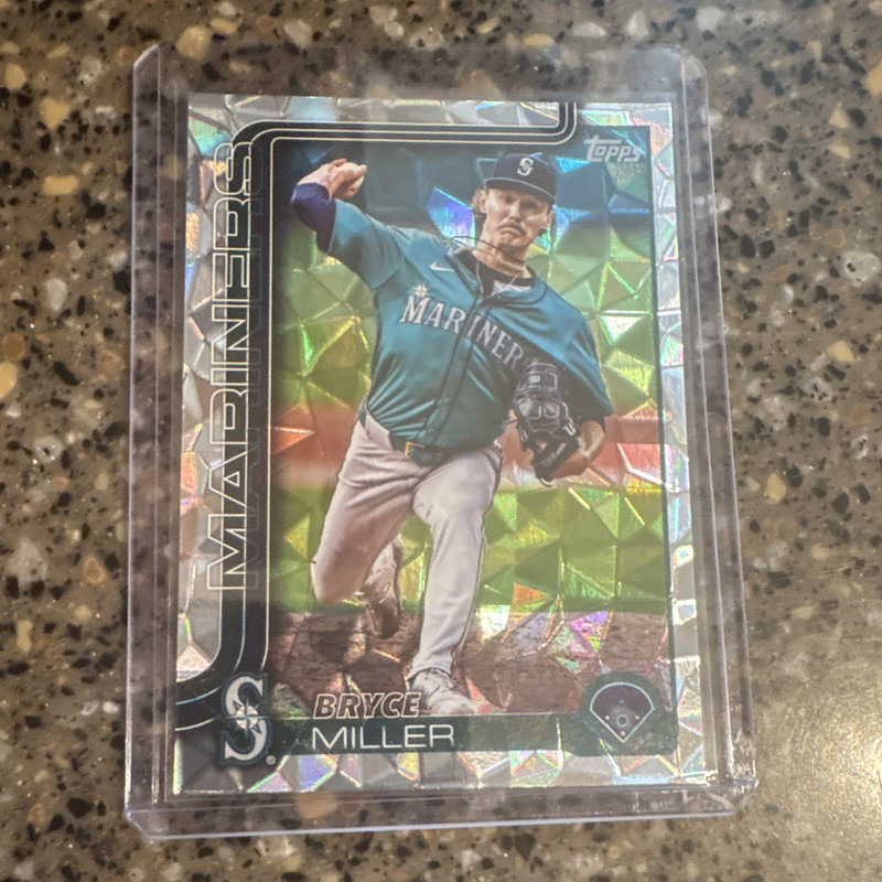 Topps 2025 Series 2 Bryce Miller #358 Rookie Seattle Mariners MLB Diamante Foil
