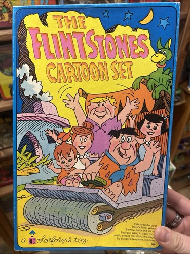 VINTAGE FLINTSTONES HANNA BARBERA CARTOON KIT COLORFORMS TOY SET COLOR FORMS '72