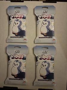 Pudgy Penguins Series 3 Vibes TCG Booster Pack + Promo New Sealed Lot of 4