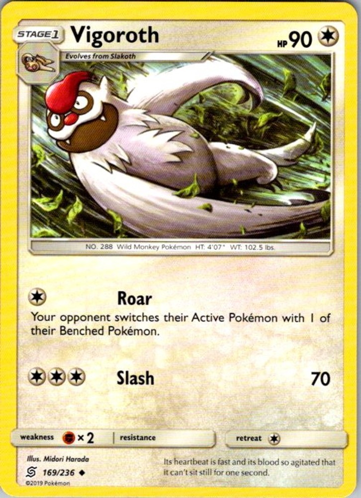 Pokemon SM - Unified Minds Vigoroth 169/236 NM
