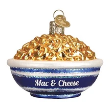 Old World Christmas Bowl of Mac and Cheese Glass Ornament 32258 FREE BOX Food