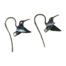 Cute Blue White Hummingbird Earrings Women Gifts Trendy