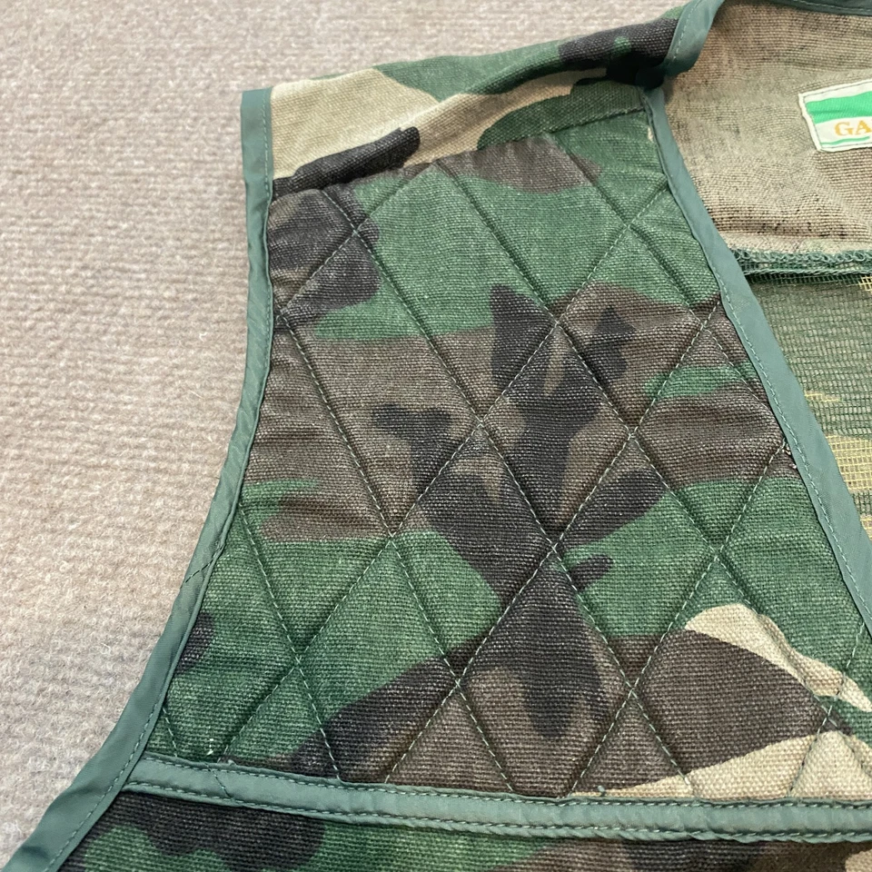 VTG Game Winner Hunting Vest XL 46/48 Camouflage Nylon Mesh Pockets Sportswear - Image 3 of 4