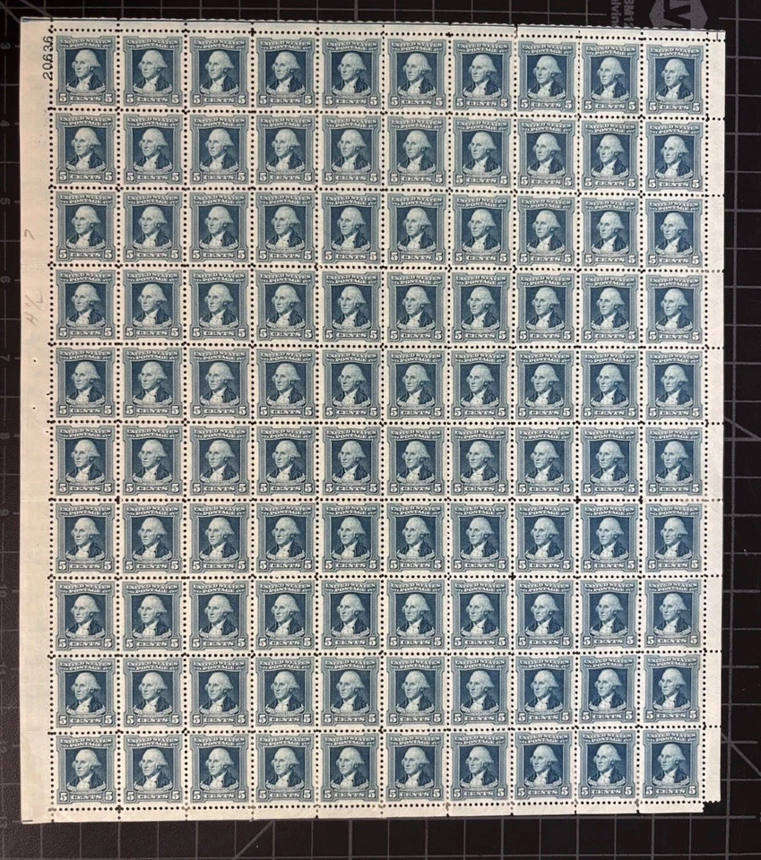 US Stamps - SC 709 - 712 - Sheets Of 100 - MH - Selvage Faults - SCV = $900+ - Image 3 of 4
