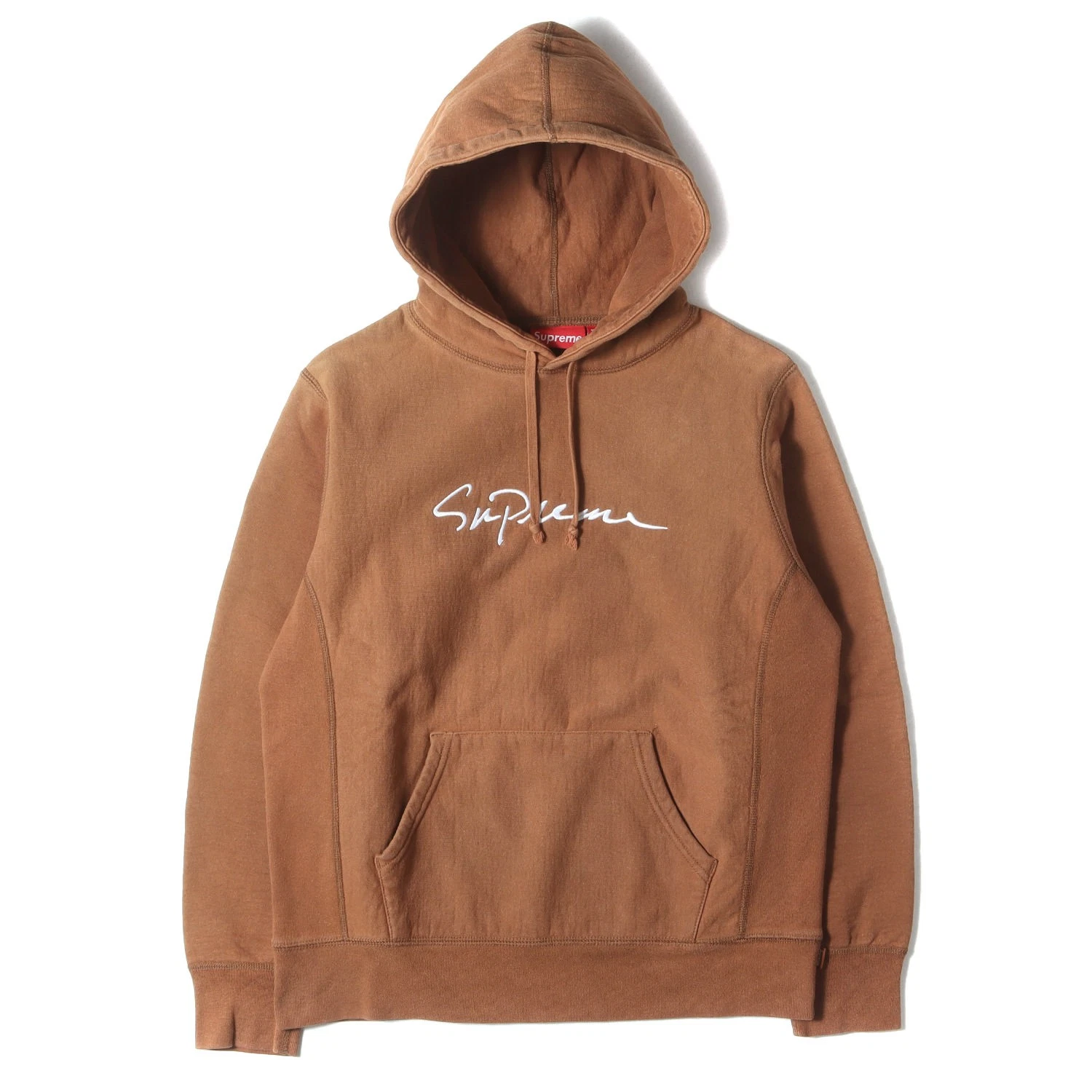 Sweat à capuche Supreme S Classic Script Logo coton polaire épais noir occasion