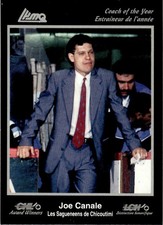 1991-92 7th Inning Sketch CHL Award Winners Joe Canale Chicoutimi Sagueneens #27