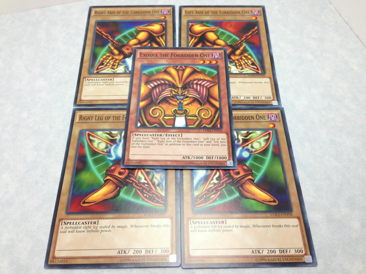 5-Card Set Exodia the Forbidden One - YuGiOh Legendary Decks II