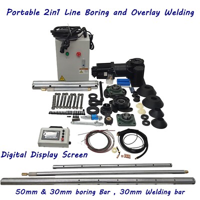 Digital Display Portable Line Boring and Overlay Welding，50mm & 30mm boring Bar